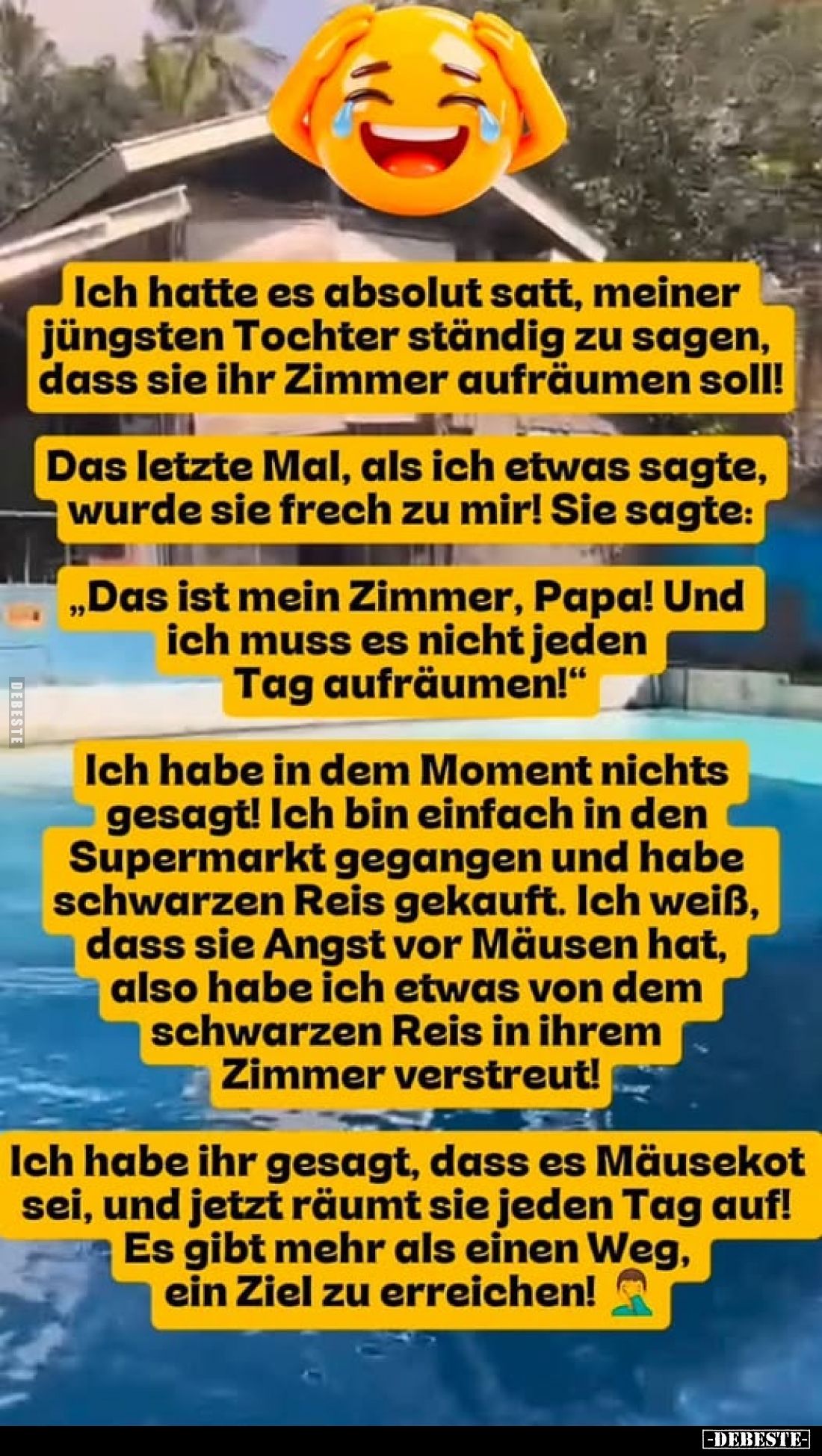 Ich hatte es absolut satt, meiner jüngsten Tochter ständig.. - Lustige Bilder | DEBESTE.de