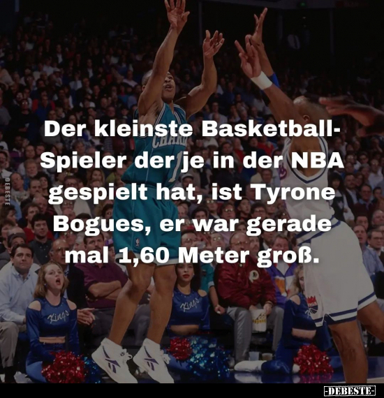 Der kleinste Basketball-Spieler der je in der NBA gespielt.. - Lustige Bilder | DEBESTE.de
