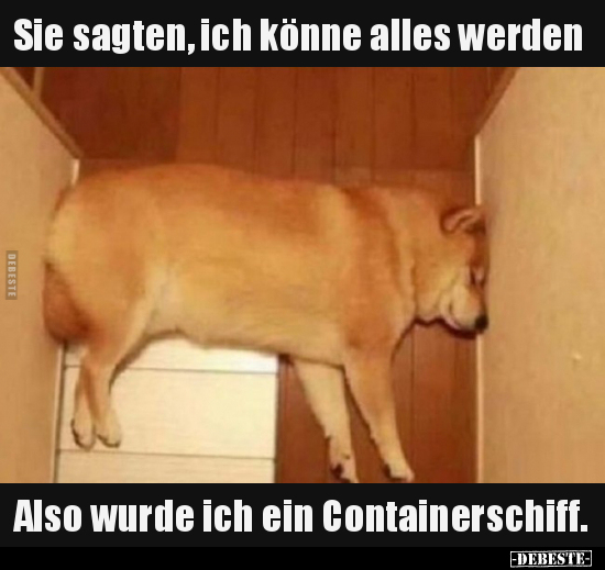 Sie sagten, ich könne alles werden... Also wurde ich ein..