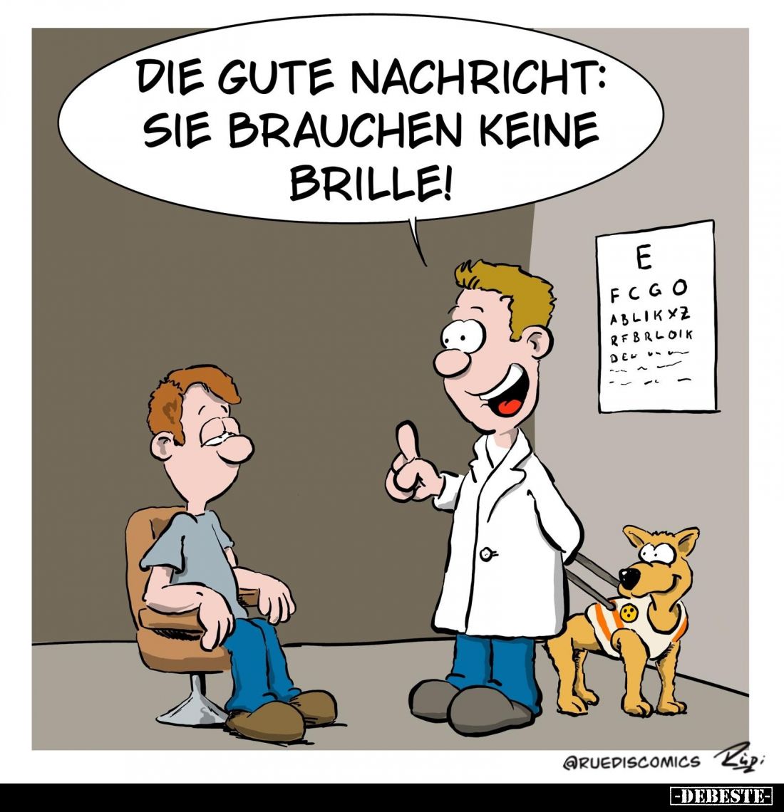 Die gute Nachricht:
Sie brauchen keine Brille!