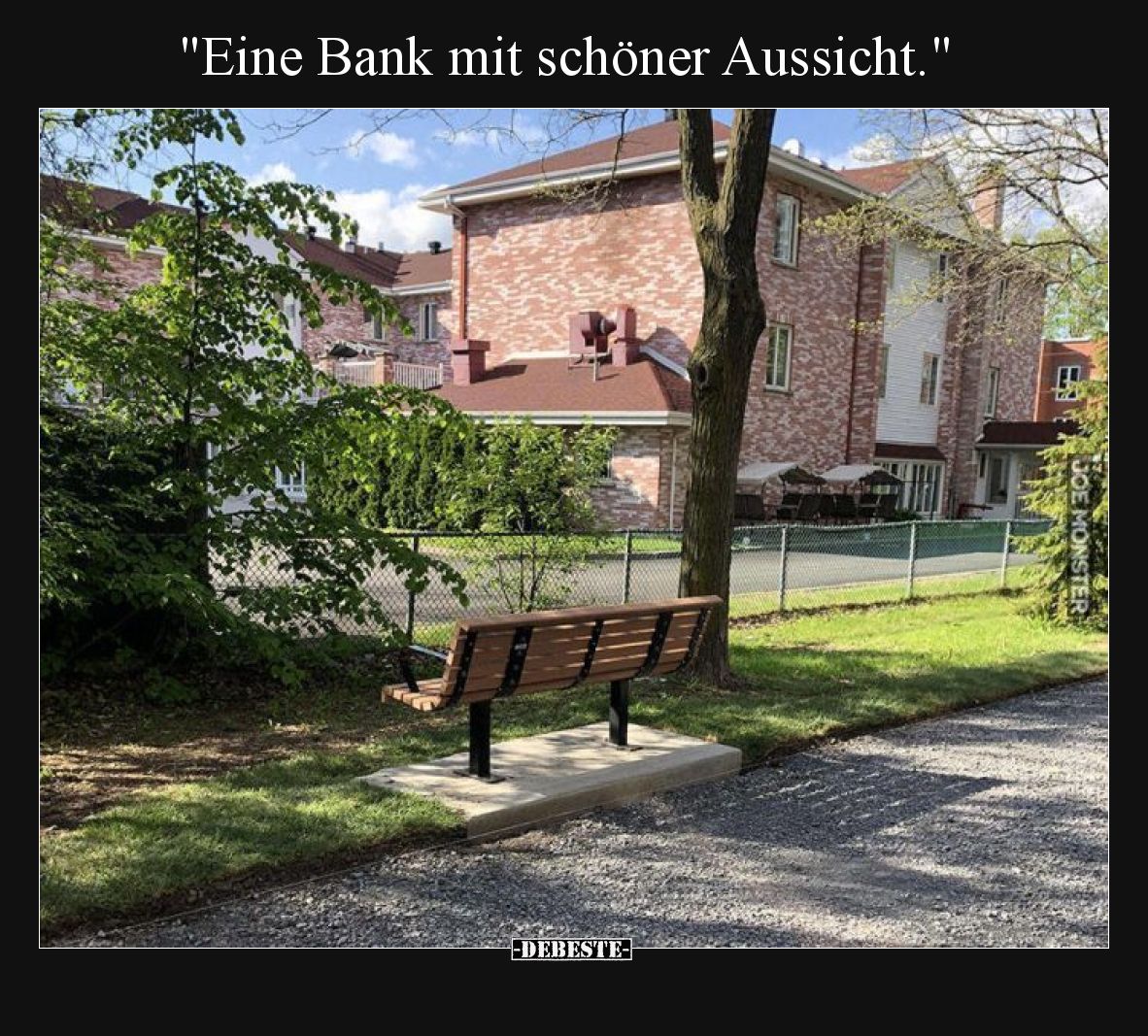Eine Bank mit schöner Aussicht.