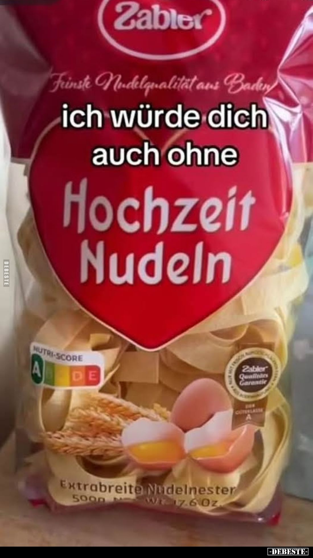 Ich würde dich auch ohne.
