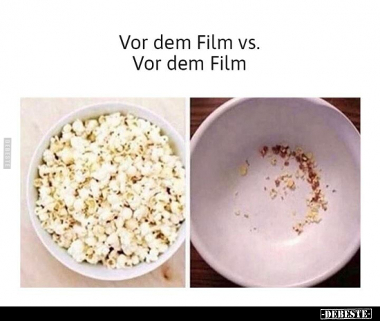Vor dem Film vs. Vor dem Film