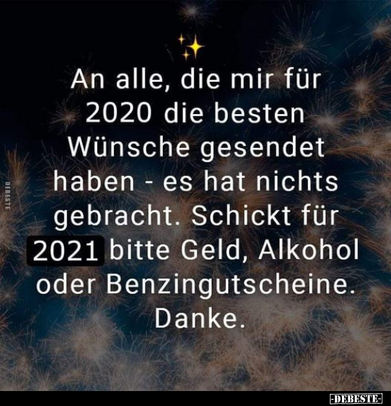 An alle, die mir für 2020 die besten Wünsche gesendet.. - Lustige Bilder | DEBESTE.de