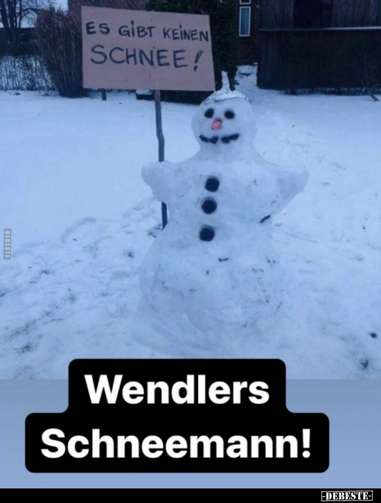 Wendlers Schneemann!.. - Lustige Bilder | DEBESTE.de
