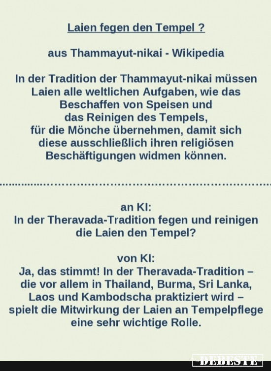 Tempel Fegen - Lustige Bilder | DEBESTE.de