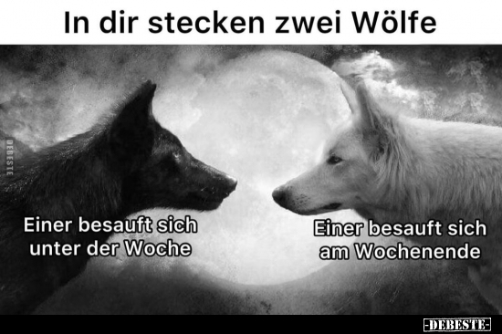 In dir stecken zwei Wölfe... - Lustige Bilder | DEBESTE.de
