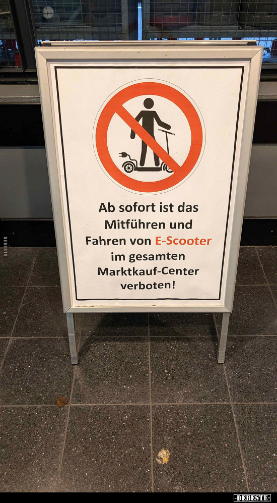 Ab sofort ist das Mitführen und Fahren von E-Scooter im.. - Lustige Bilder | DEBESTE.de