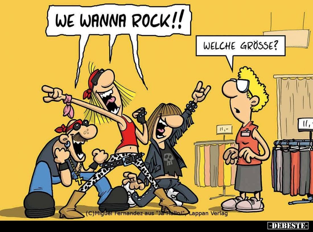 We wanna rock!!
Welche Grösse?