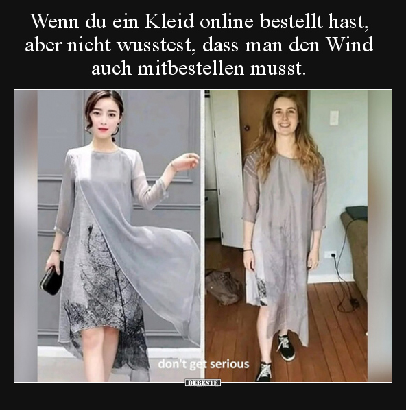 Wenn du ein Kleid online bestellt hast, aber nicht.. - Lustige Bilder | DEBESTE.de