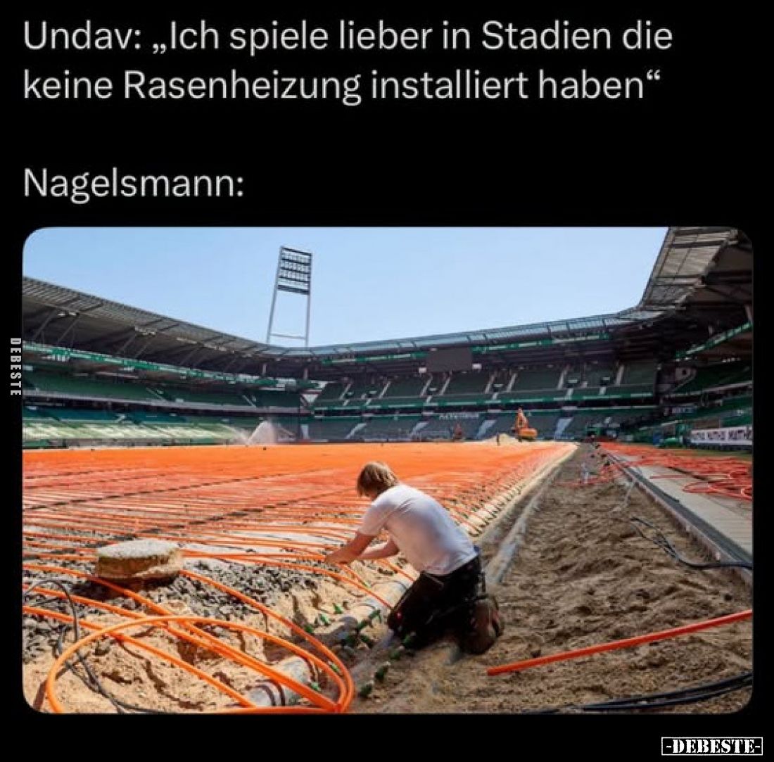 Undav: „Ich spiele lieber in Stadien die keine Rasenheizung installiert haben“
Nagelsmann: