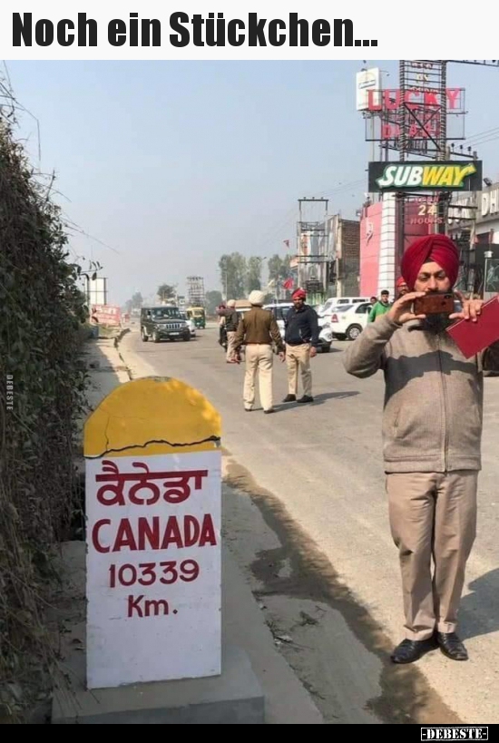 Noch ein Stückchen...