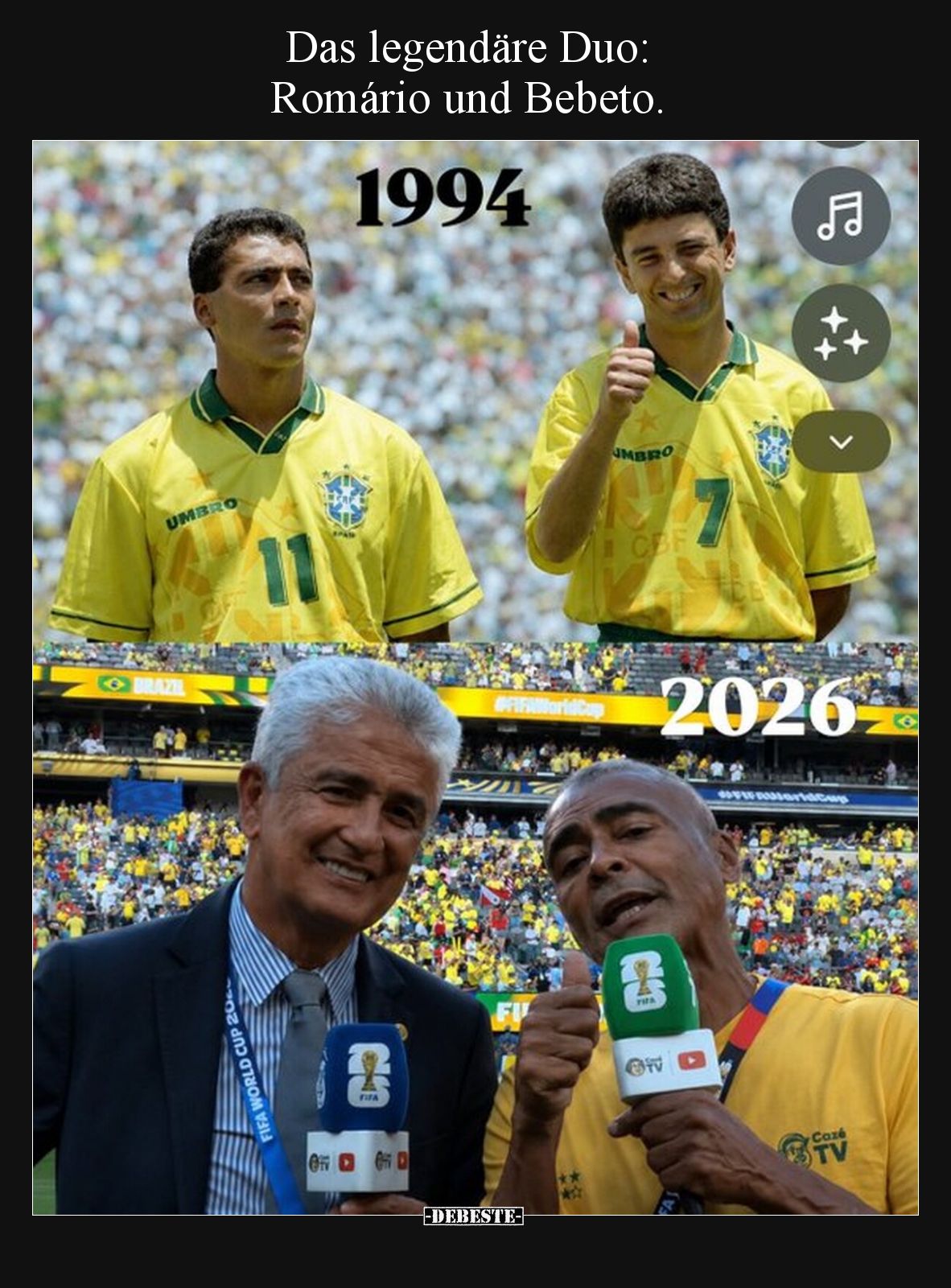 Das legendäre Duo: Romário und Bebeto