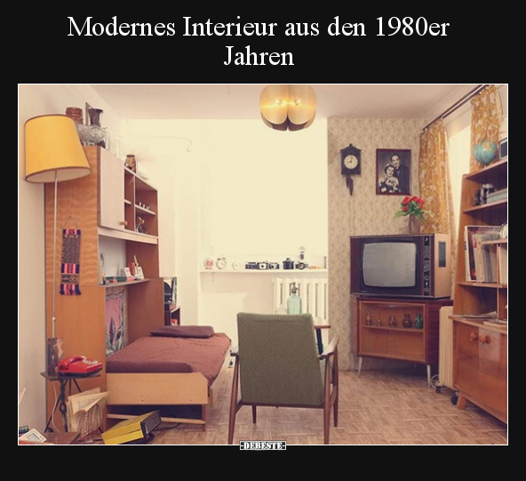 Modernes Interieur aus den 1980er Jahren.. - Lustige Bilder | DEBESTE.de