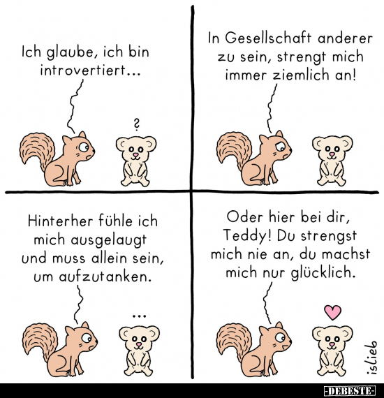 Ich glaube, ich bin introvertiert... - Lustige Bilder | DEBESTE.de