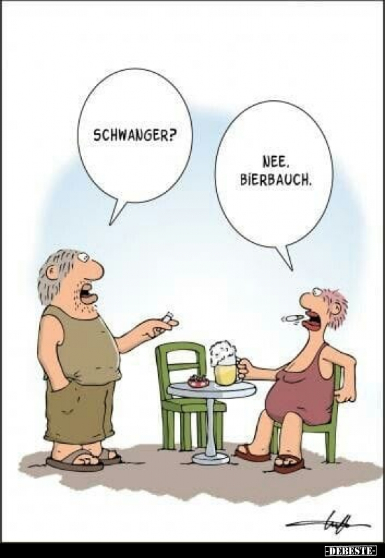 Schwanger? Nee. Bierbauch.. - Lustige Bilder | DEBESTE.de