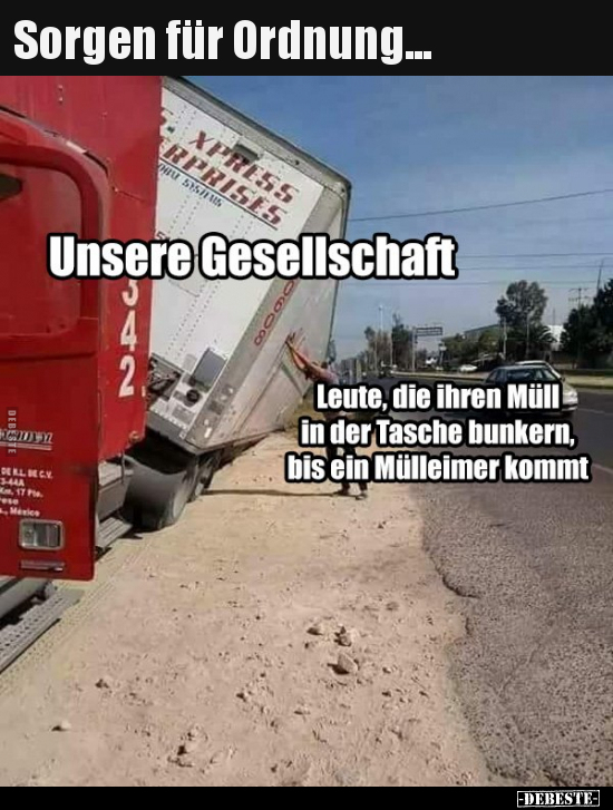 Sorgen für Ordnung...