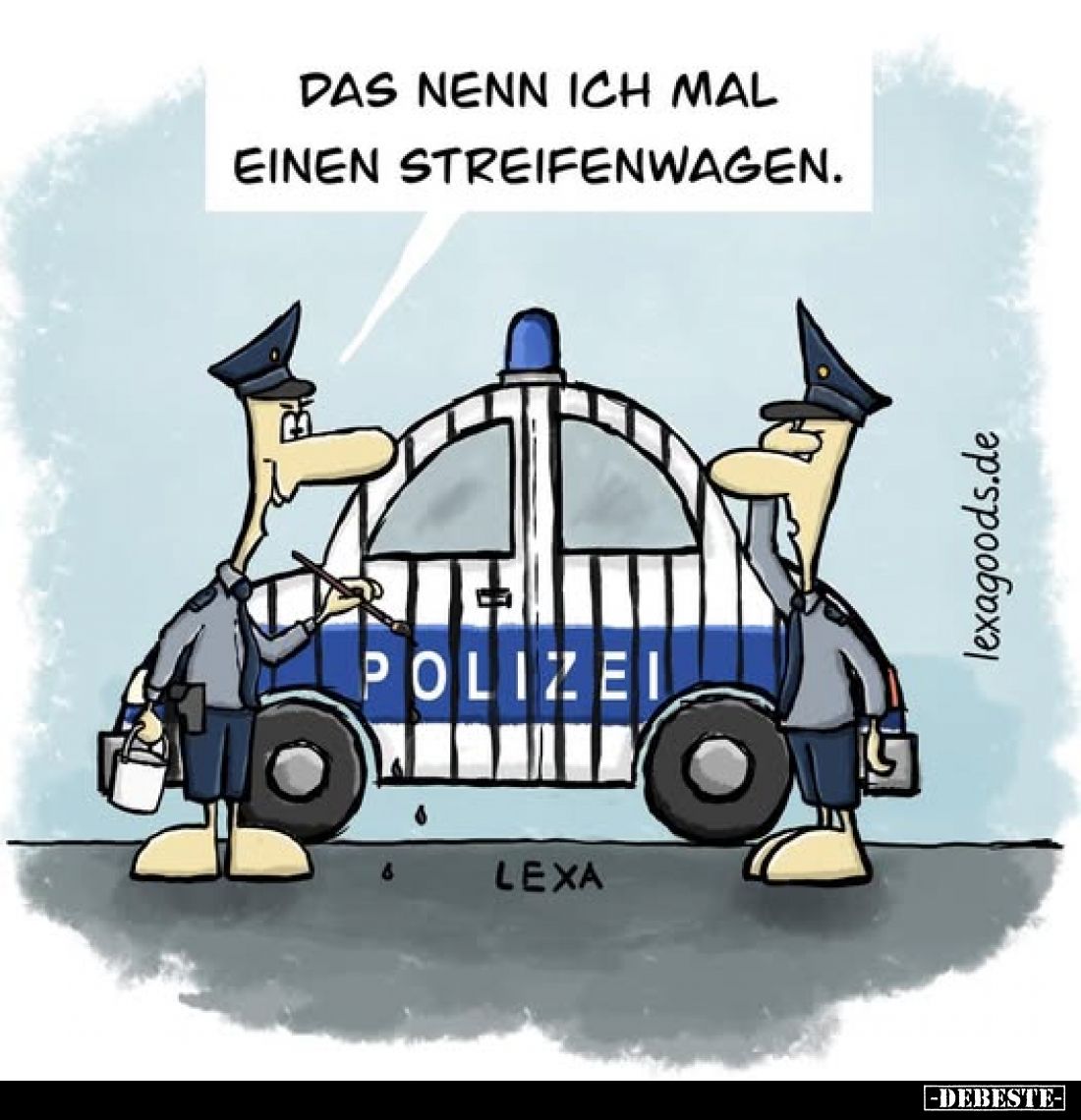 Das nenn ich mal einen Streifenwagen.