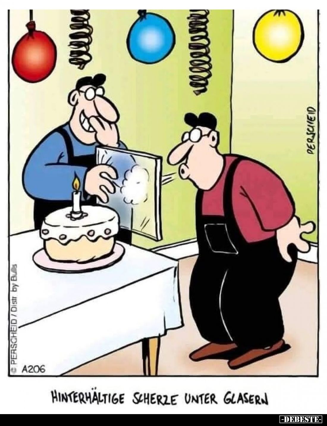 Hinterhältige scherze unter Glasern.