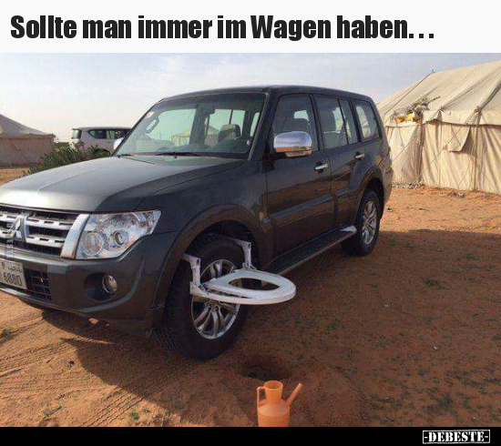 Sollte man immer im Wagen haben..... - Lustige Bilder | DEBESTE.de