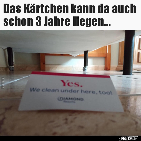 Das Kärtchen kann da auch schon 3 Jahre liegen...