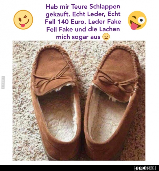 Hab mir Teure Schlappen gekauft..