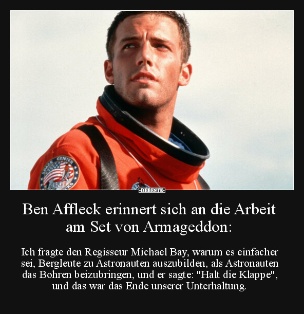 Ben Affleck erinnert sich an die Arbeit am Set von.. - Lustige Bilder | DEBESTE.de