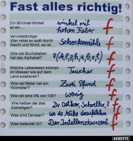 Fast alles richtig!.. - Lustige Bilder | DEBESTE.de