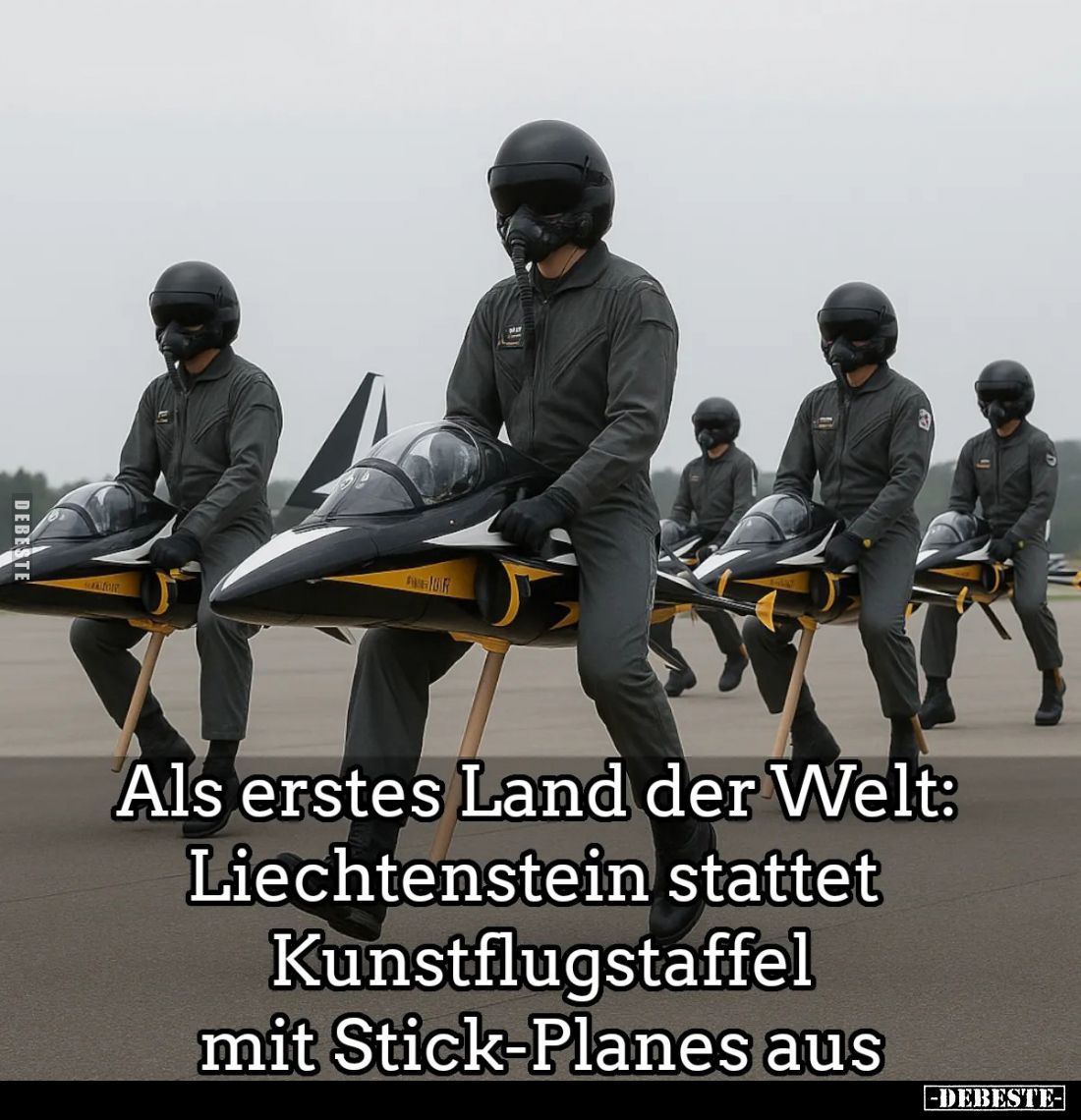 Als erstes Land der Welt: Liechtenstein stattet Kunstflugstaffel mit Stick-Planes aus.