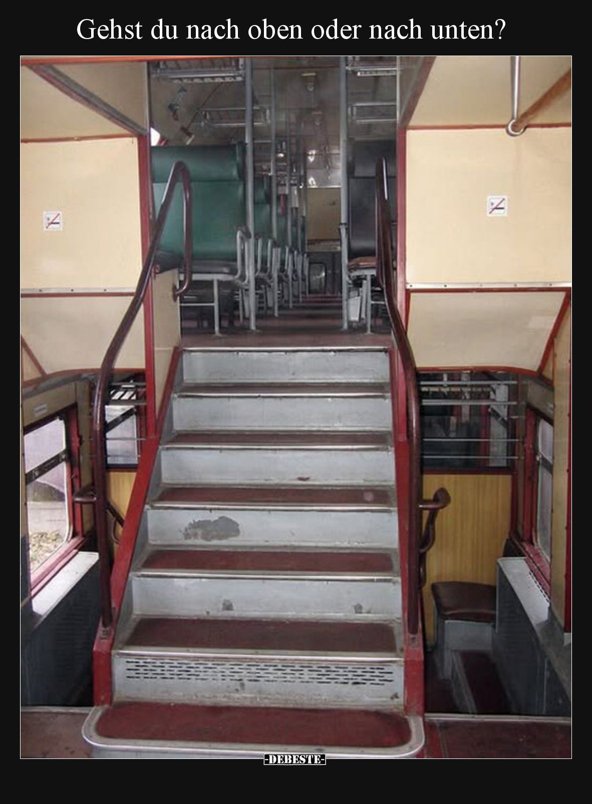 Gehst du nach oben oder nach unten?