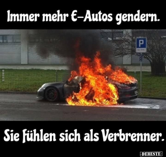 Immer mehr E-Autos gendern. Sie fühlen sich als.. - Lustige Bilder | DEBESTE.de