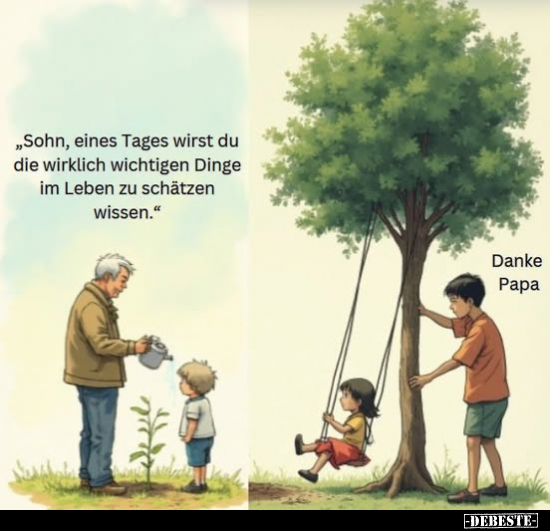 Lustige Bilder zum Thema: Tages, Leben, Danke, Papa