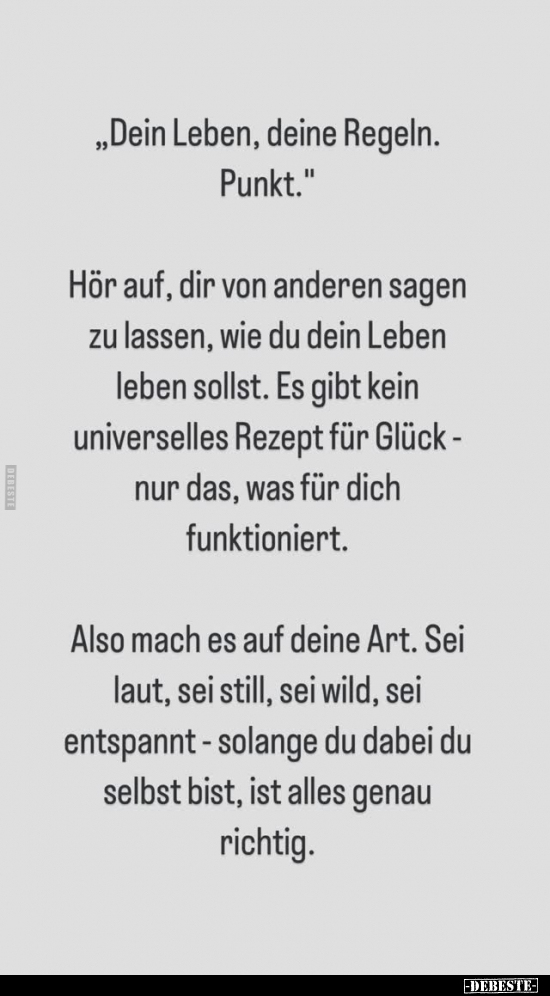 Leben, Glück