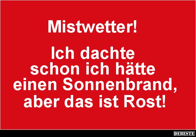 Mistwetter! - Lustige Bilder | DEBESTE.de