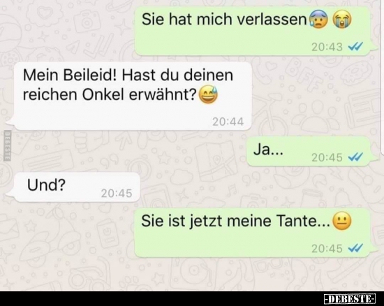 Sie hat mich verlassen...