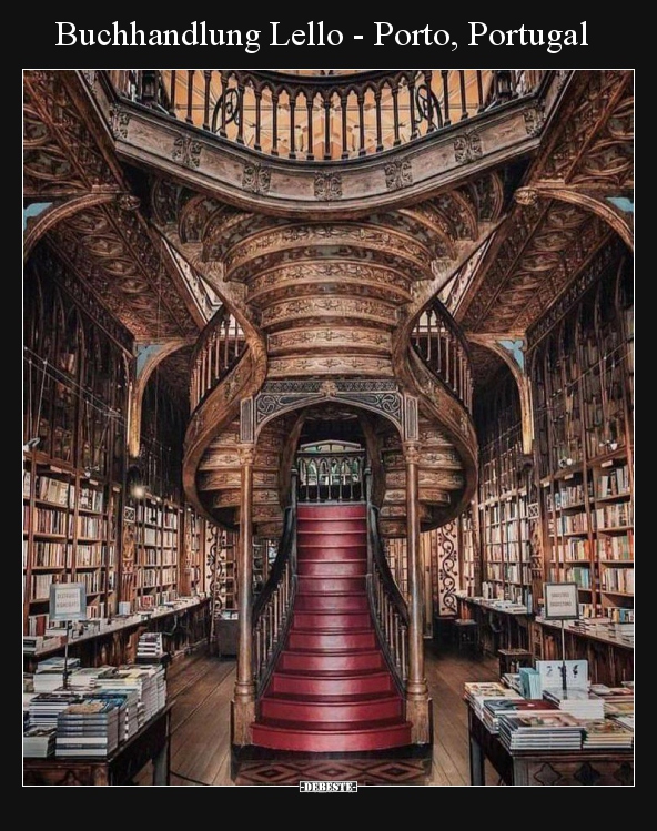 Buchhandlung Lello - Porto, Portugal.. - Lustige Bilder | DEBESTE.de