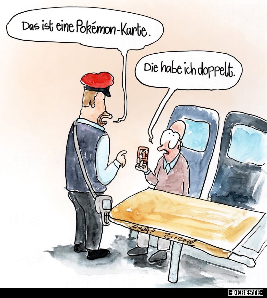 Das ist eine Pokémon-Karte. -
Die habe ich doppelt.