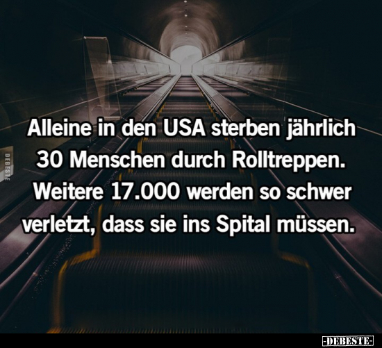 Alleine in den USA sterben jährlich 30 Menschen durch.. - Lustige Bilder | DEBESTE.de