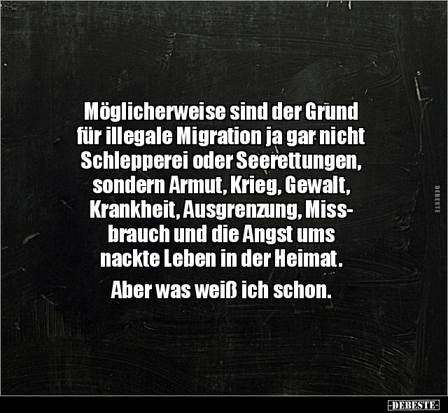 Möglicherweise sind der Grund für illegale Migration.. - Lustige Bilder | DEBESTE.de