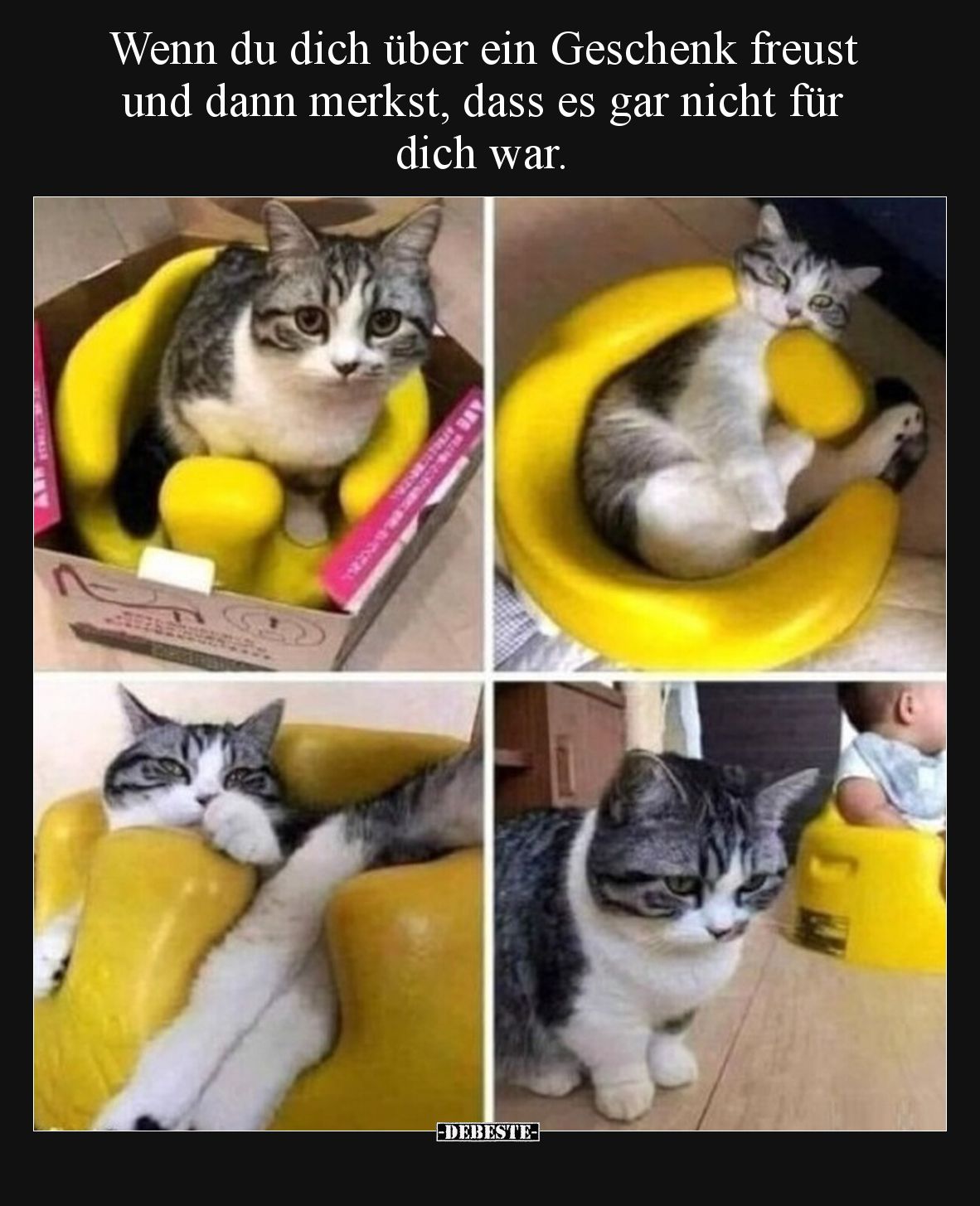 Wenn du dich über ein Geschenk freust und dann merkst, dass es gar nicht für dich war.