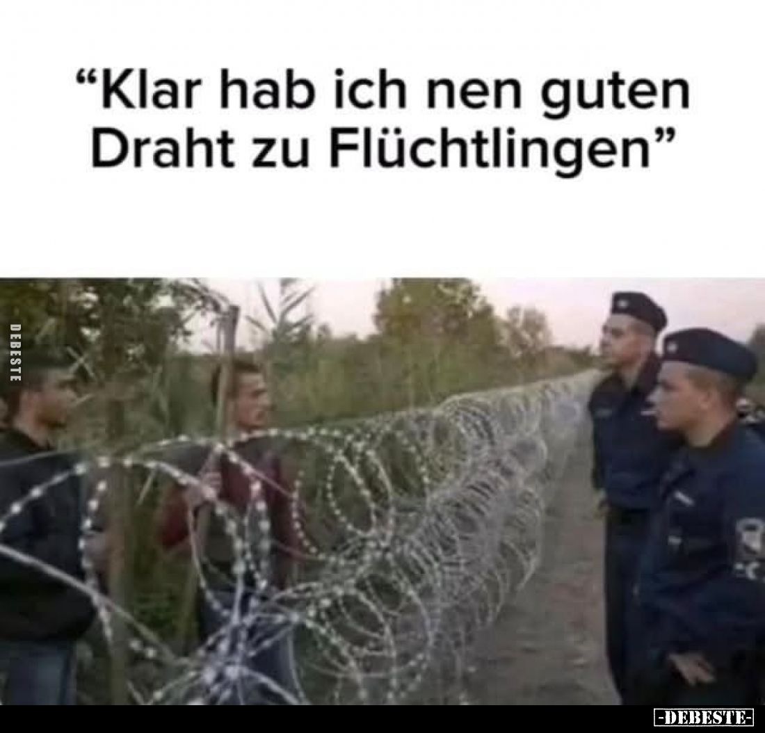 "Klar hab ich nen guten Draht zu Flüchtlingen."