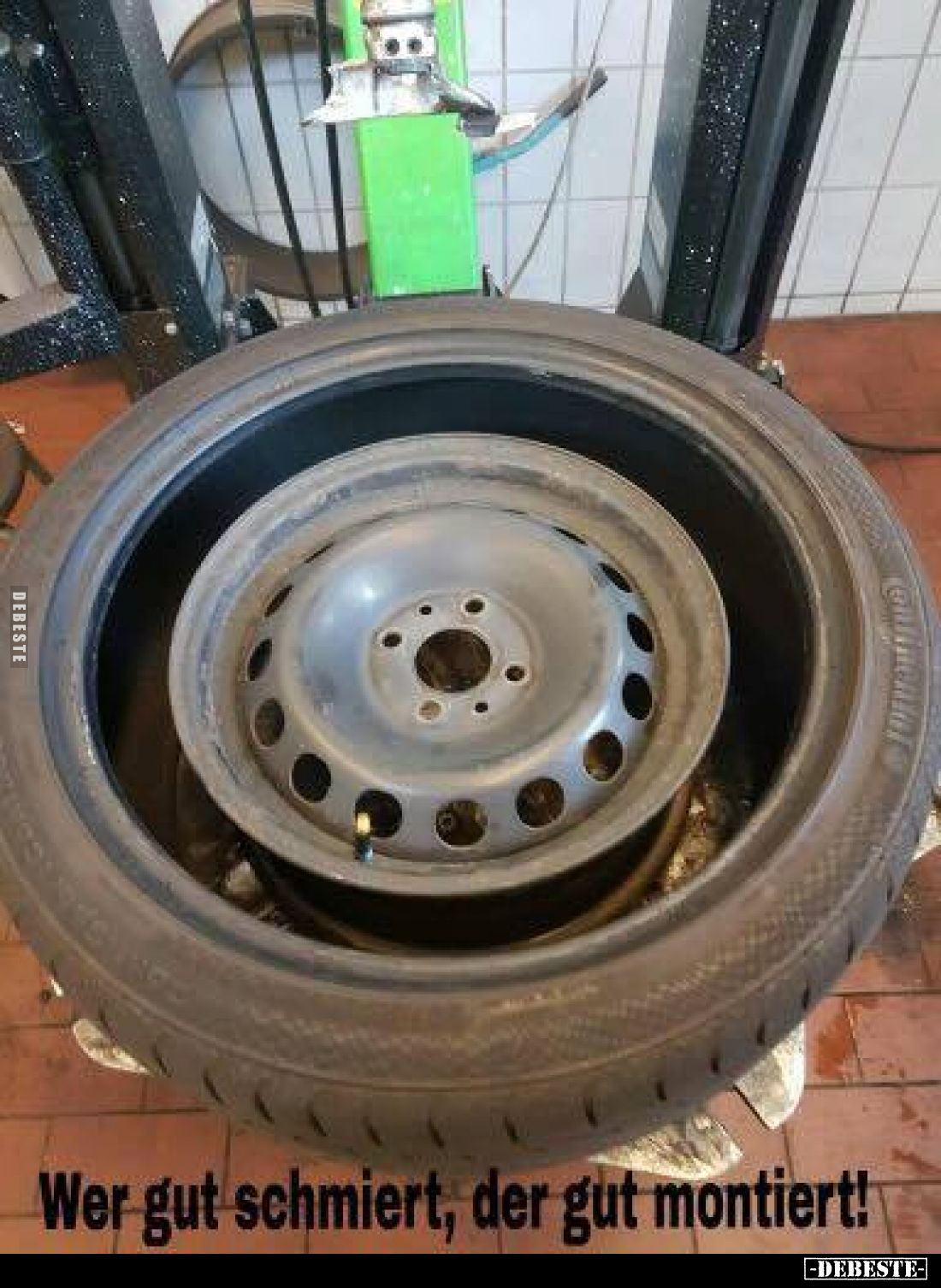 Wer gut schmiert, der gut montiert!