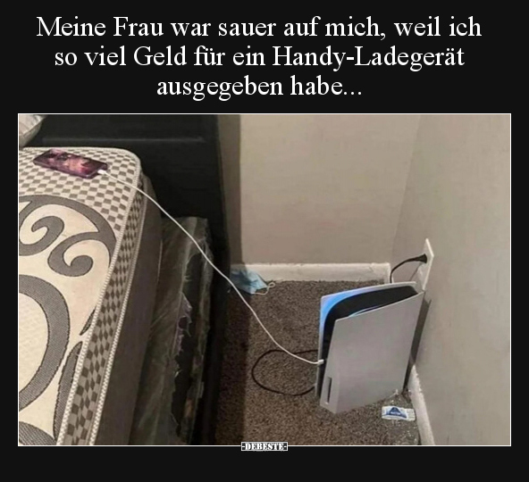 Meine Frau war sauer auf mich, weil ich so viel Geld für.. - Lustige Bilder | DEBESTE.de