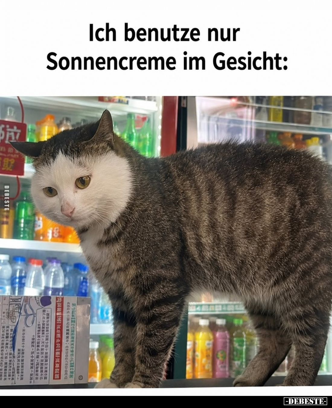 Ich benutze nur Sonnencreme im Gesicht: