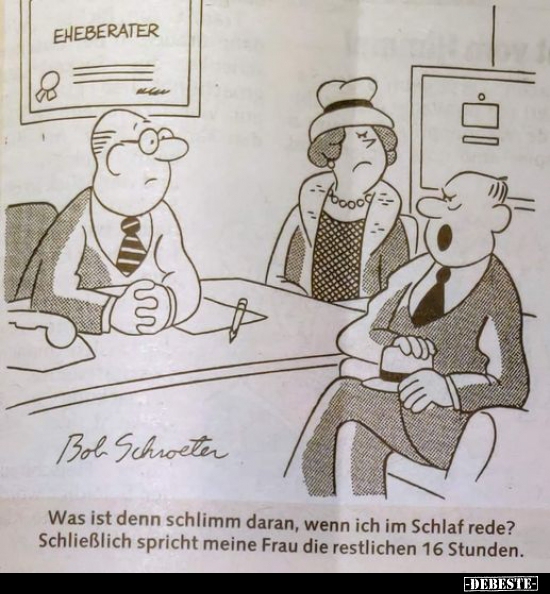 Was ist denn schlimm daran, wenn ich im Schlaf rede?..