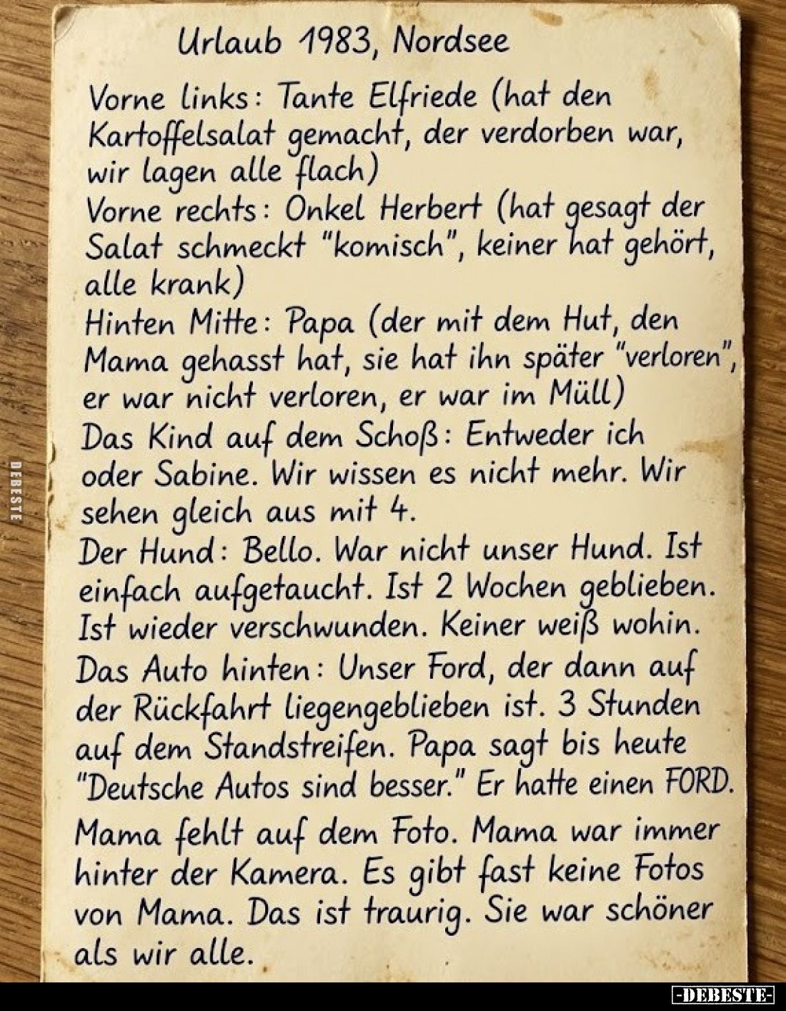 Urlaub 1983, Nordsee... - Lustige Bilder | DEBESTE.de