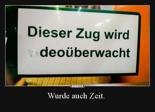 Wurde auch Zeit...