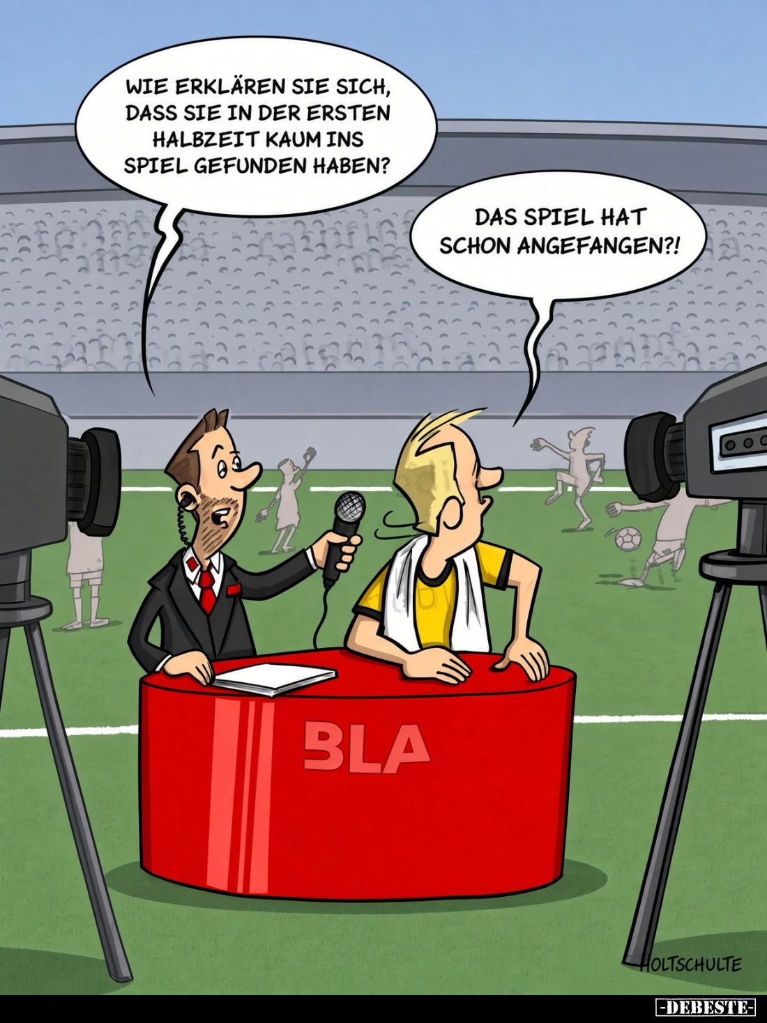 Wie erklären Sie sich, dass Sie in der ersten Halbzeit kaum ins Spiel gefunden haben?
Das Spiel hat schon angefangen?!