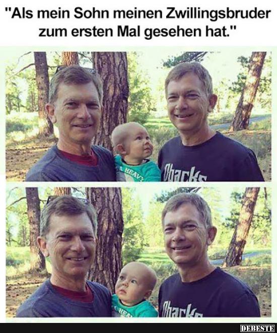 Als mein Sohn meinen Zwillingsbruder zum ersten Mal gesehen hat.. - Lustige Bilder | DEBESTE.de
