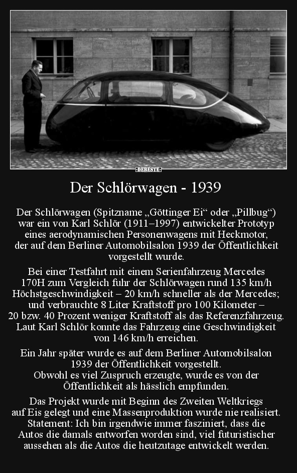 Der Schlörwagen - 1939.. - Lustige Bilder | DEBESTE.de